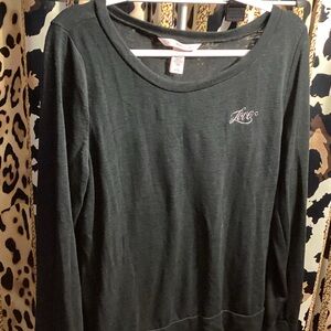 Victoria's Secret Dark Gray Long Sleeve Lounge Top